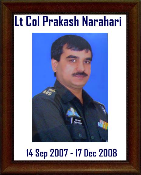 1Lt col Prakash Narahari